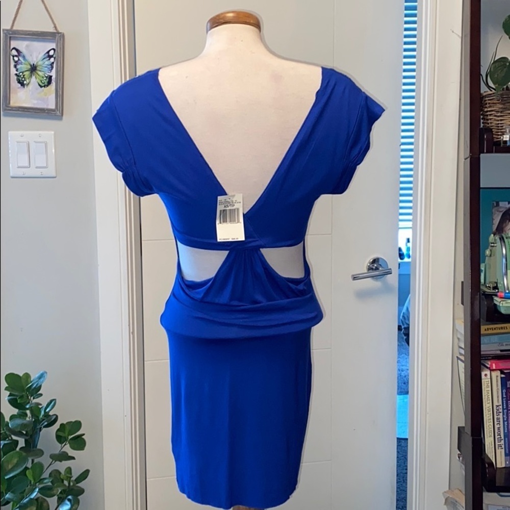 Blue Studded Guess Mini Dress NWT